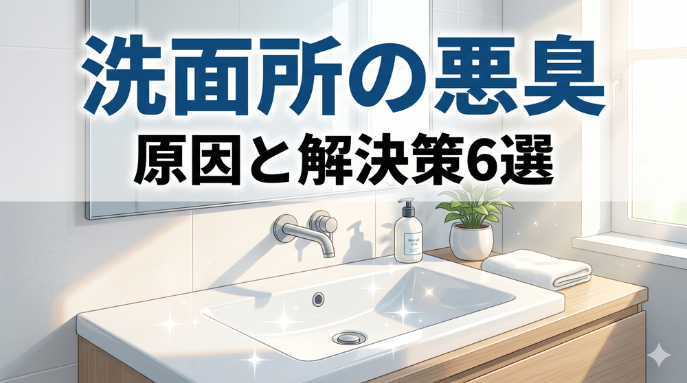 洗面所の排水溝が臭い？悪臭の原因と解決策6選
