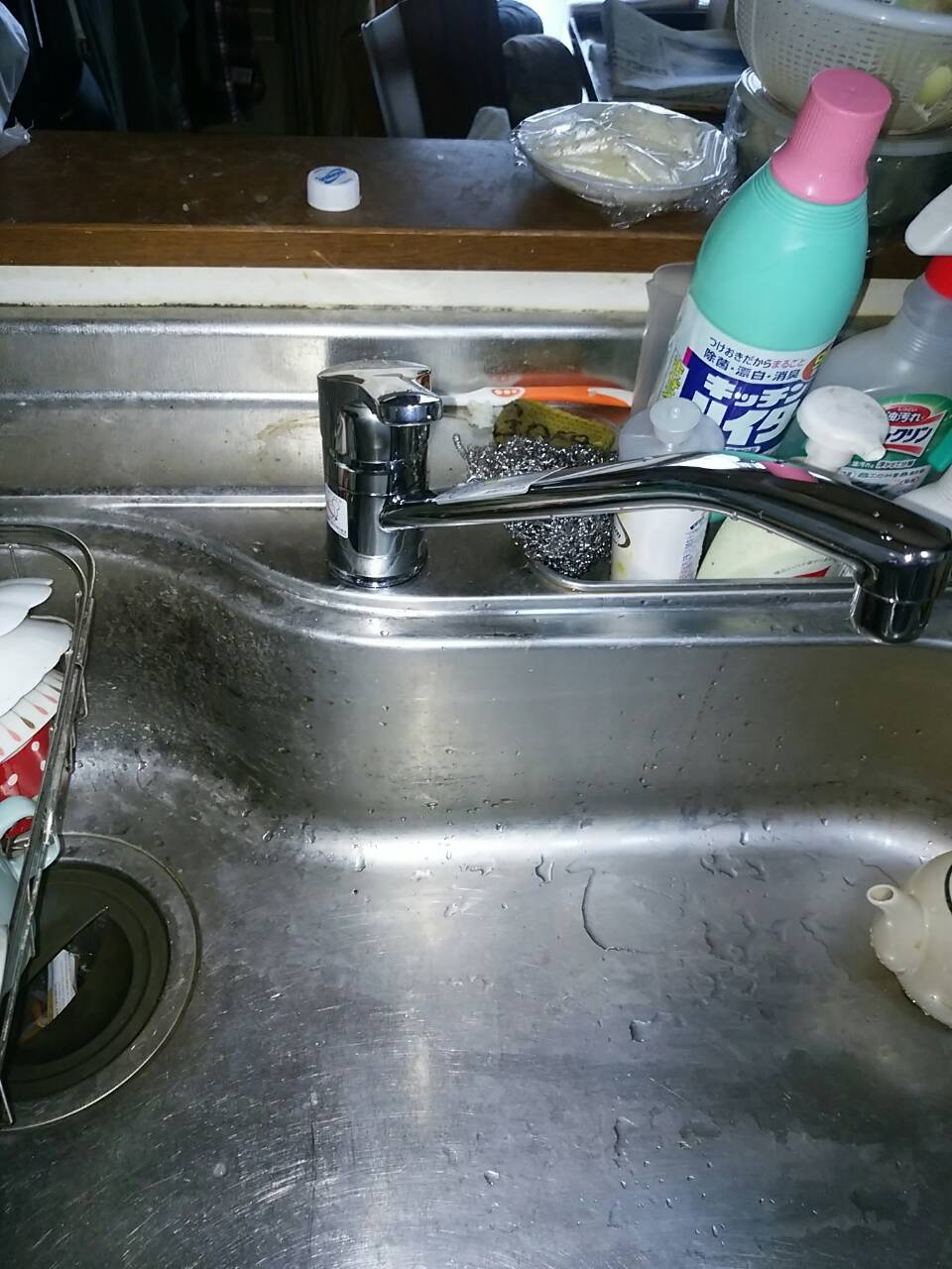 新しい蛇口に交換